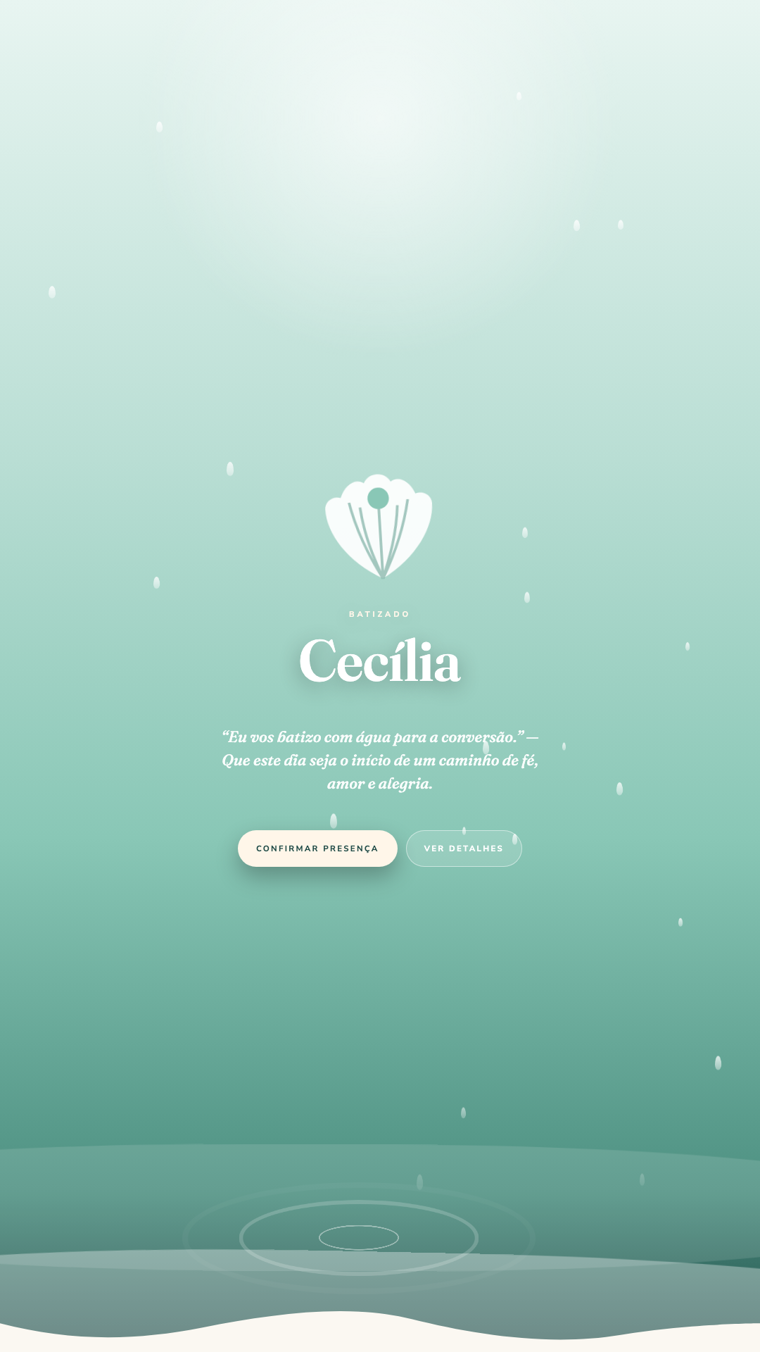 Prévia do tema Águas de Bênção