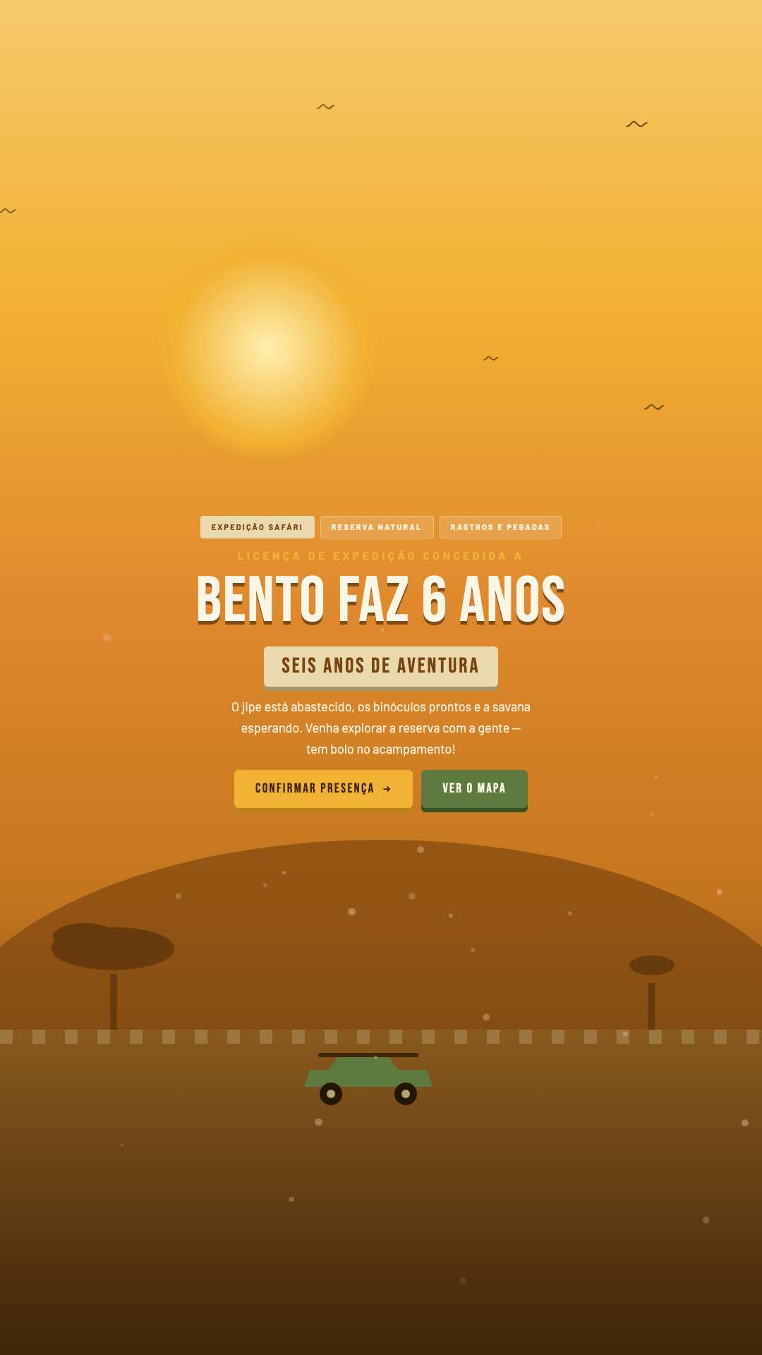 Prévia do tema Expedição Safári