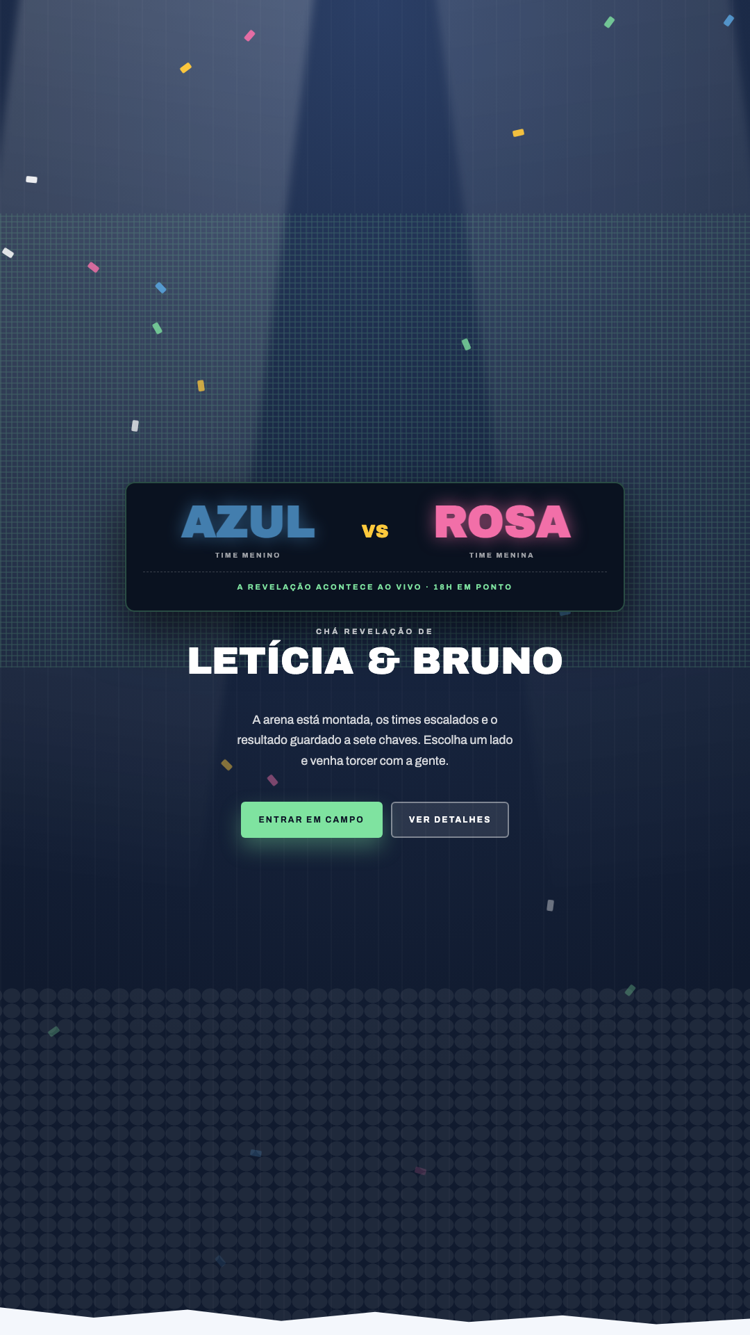 Prévia do tema Placar da Revelação