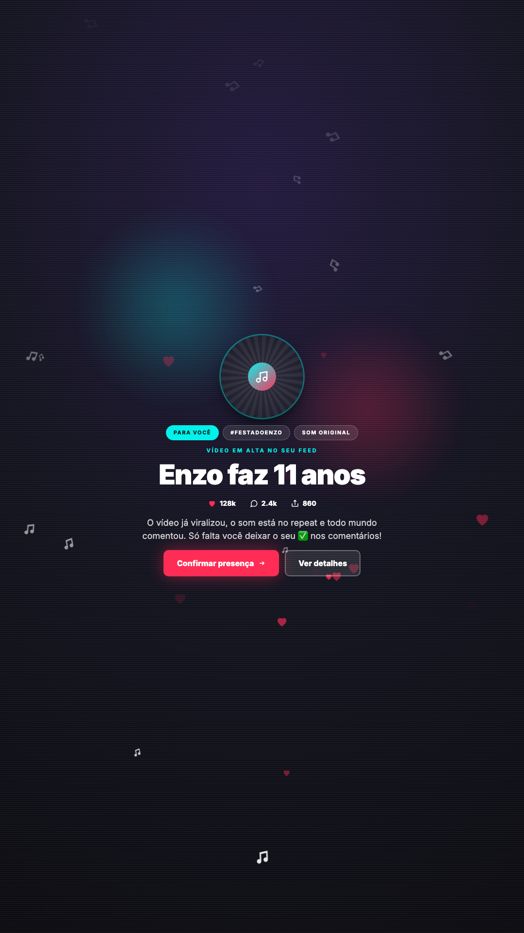 Prévia do tema Vídeos Curtos